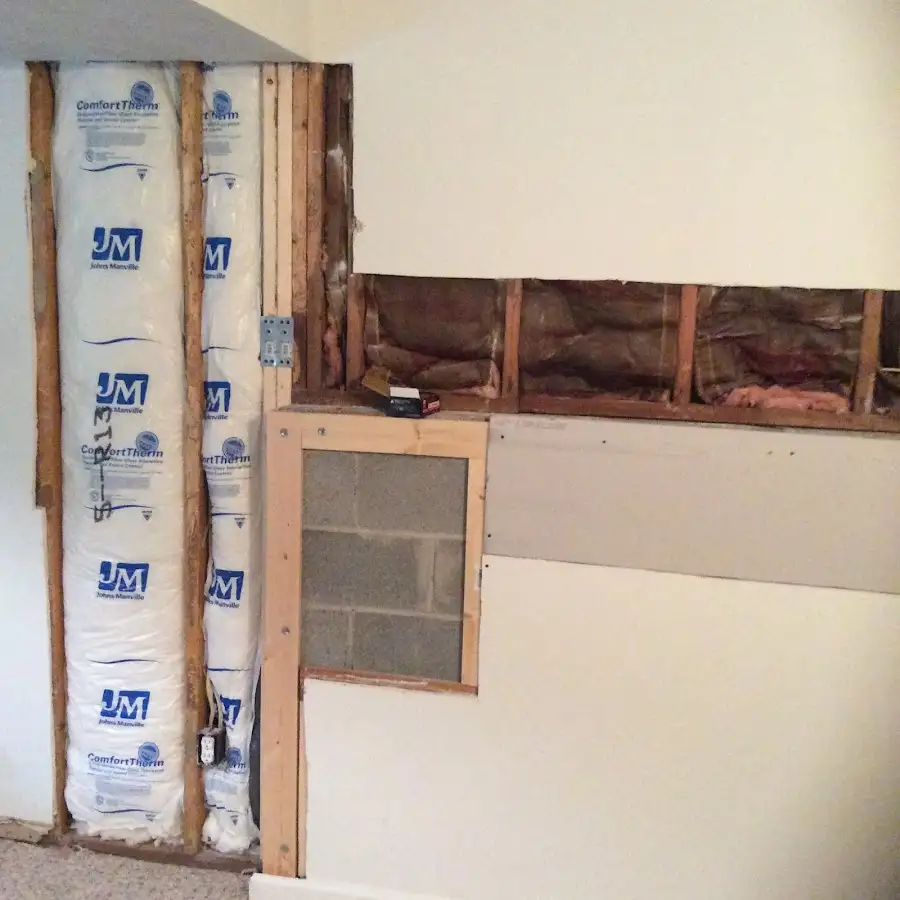 Wall insulation replacement during Contents Cleaning & Restoration in Live Oak